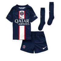 Paris Saint-Germain Sergio Ramos #4 Hjemmebanesæt Børn 2022-23 Kortærmet (+ Korte bukser)